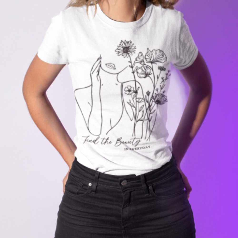 NWT Women Mental Health T-shirt Find the beauty in every Day